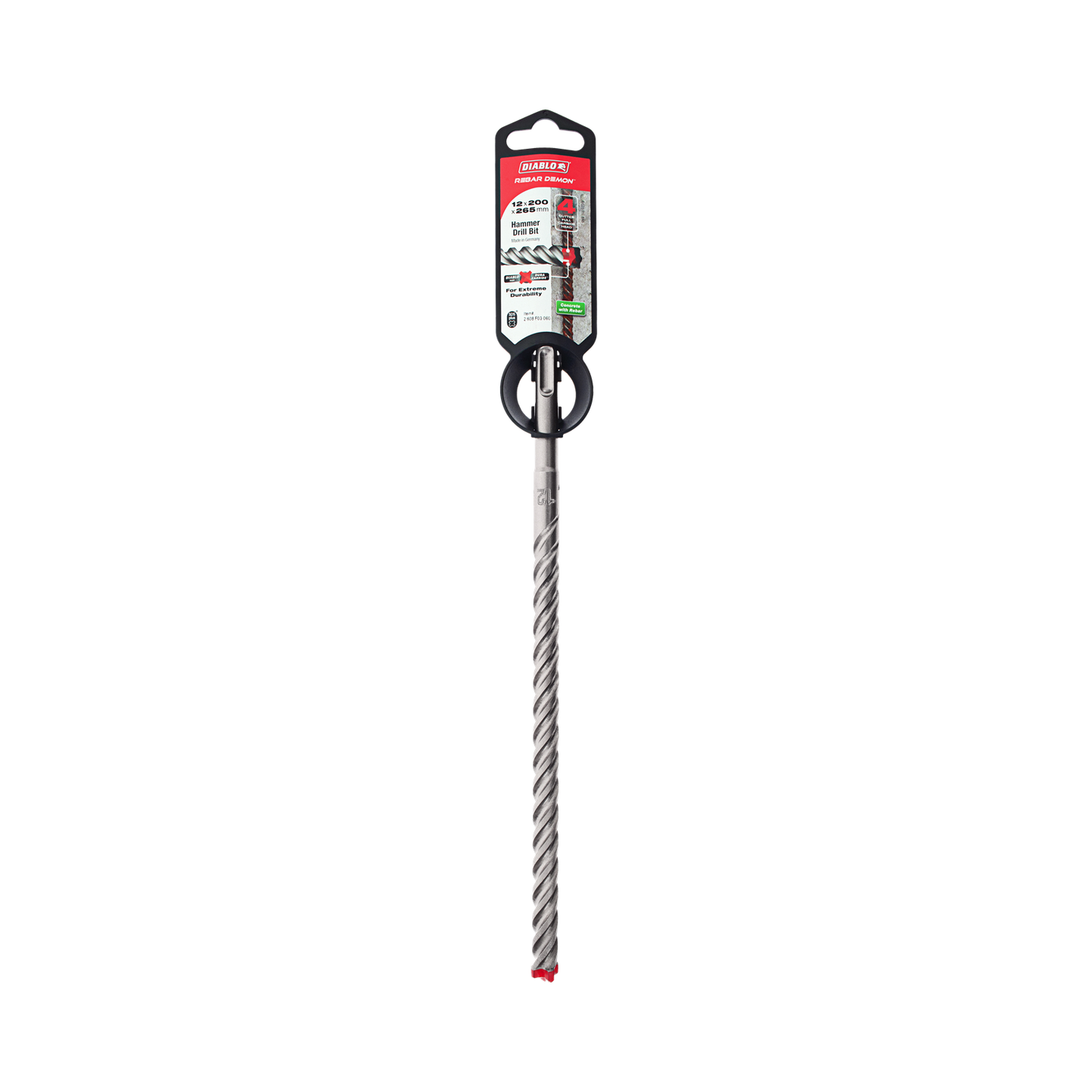 Diablo Rebar Demon SDS Plus Hammer Drill Bit - 12 x 265mm