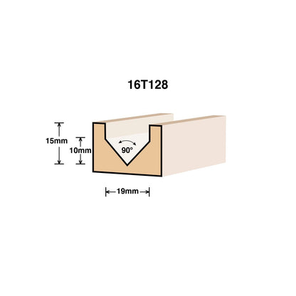 Ultra Router Bit - V Groove - 19mm