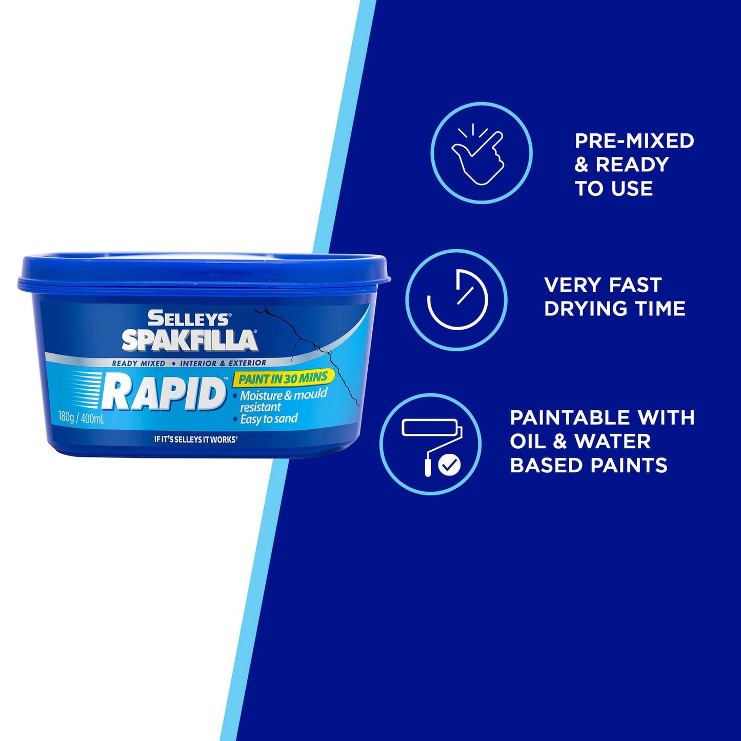 Selleys Spakfilla Rapid - 180g