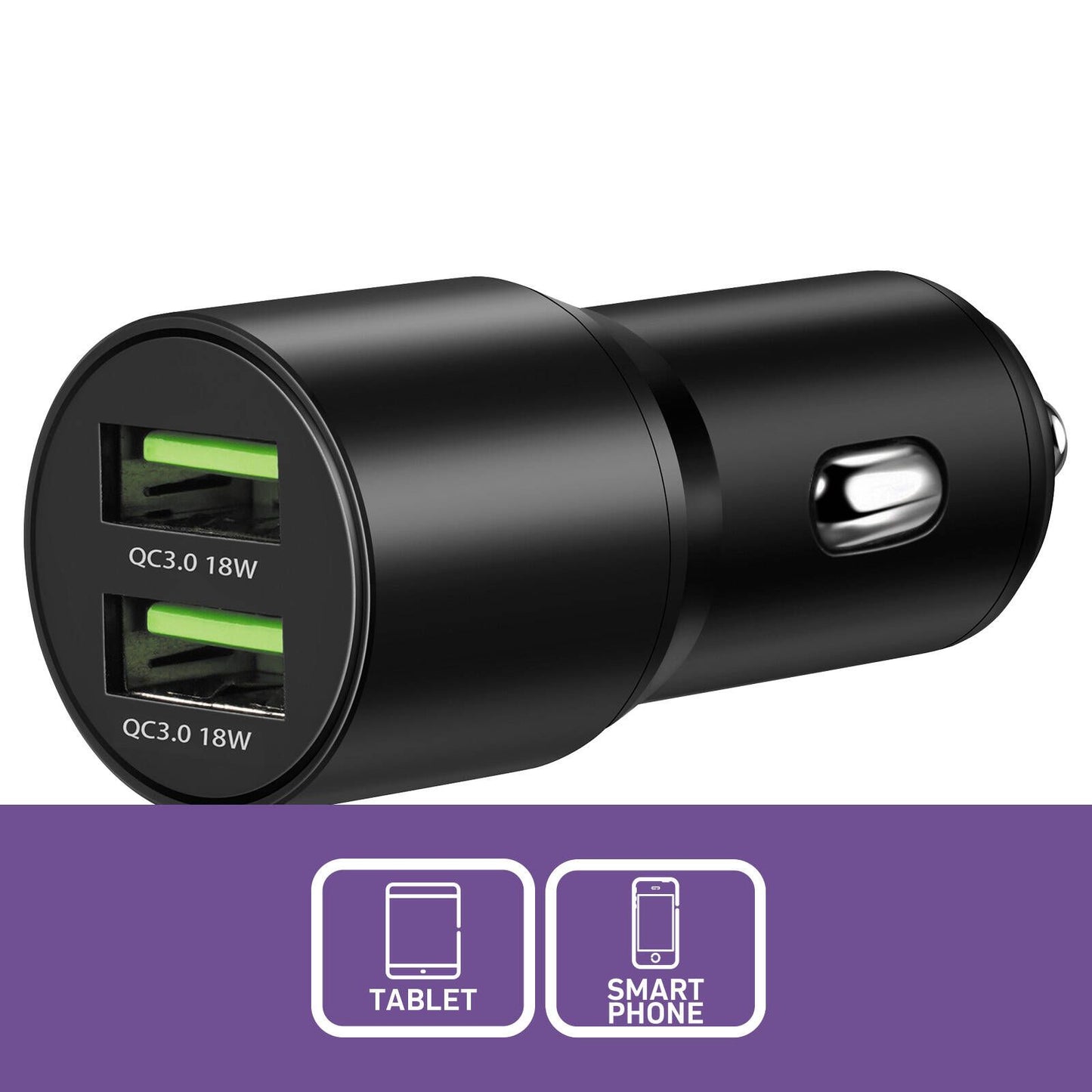 Antsig 36W 2 Port USB Car Charger