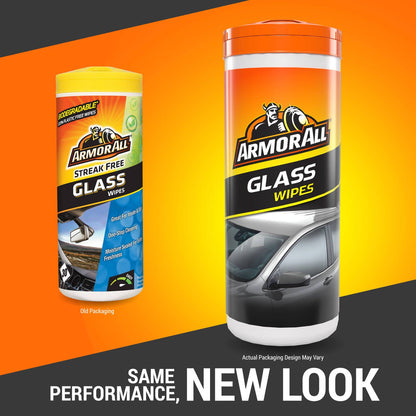 Armor All Glass Cleaner Wipes - 30 Pack - 84 x 220mm