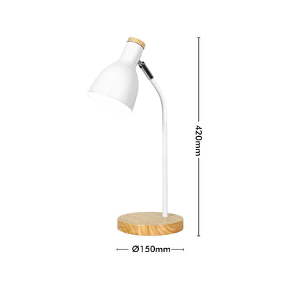 Verve Design White Lexi Desk Lamp - 150 x 420mm