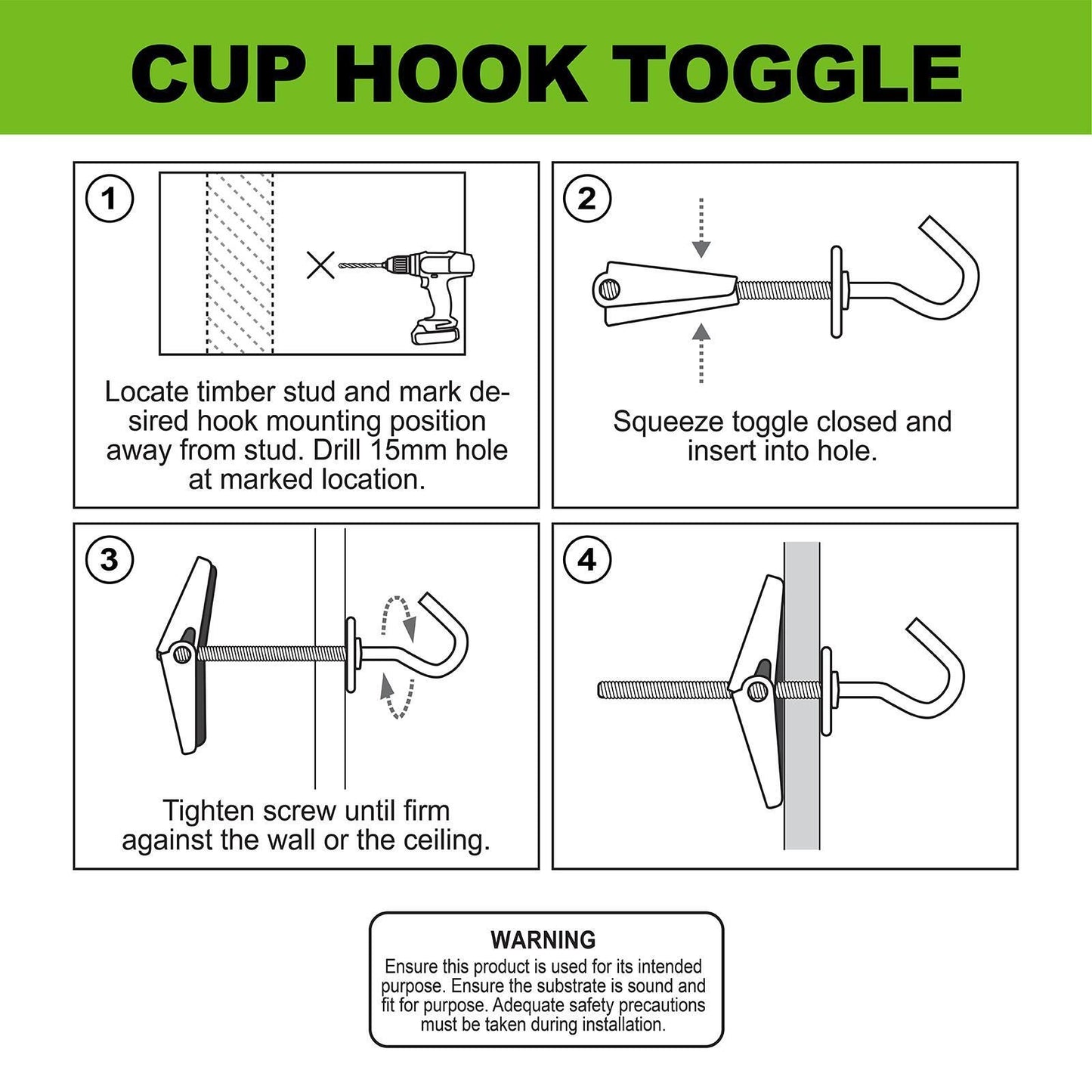 Everhang Cup Hooks - 25mm