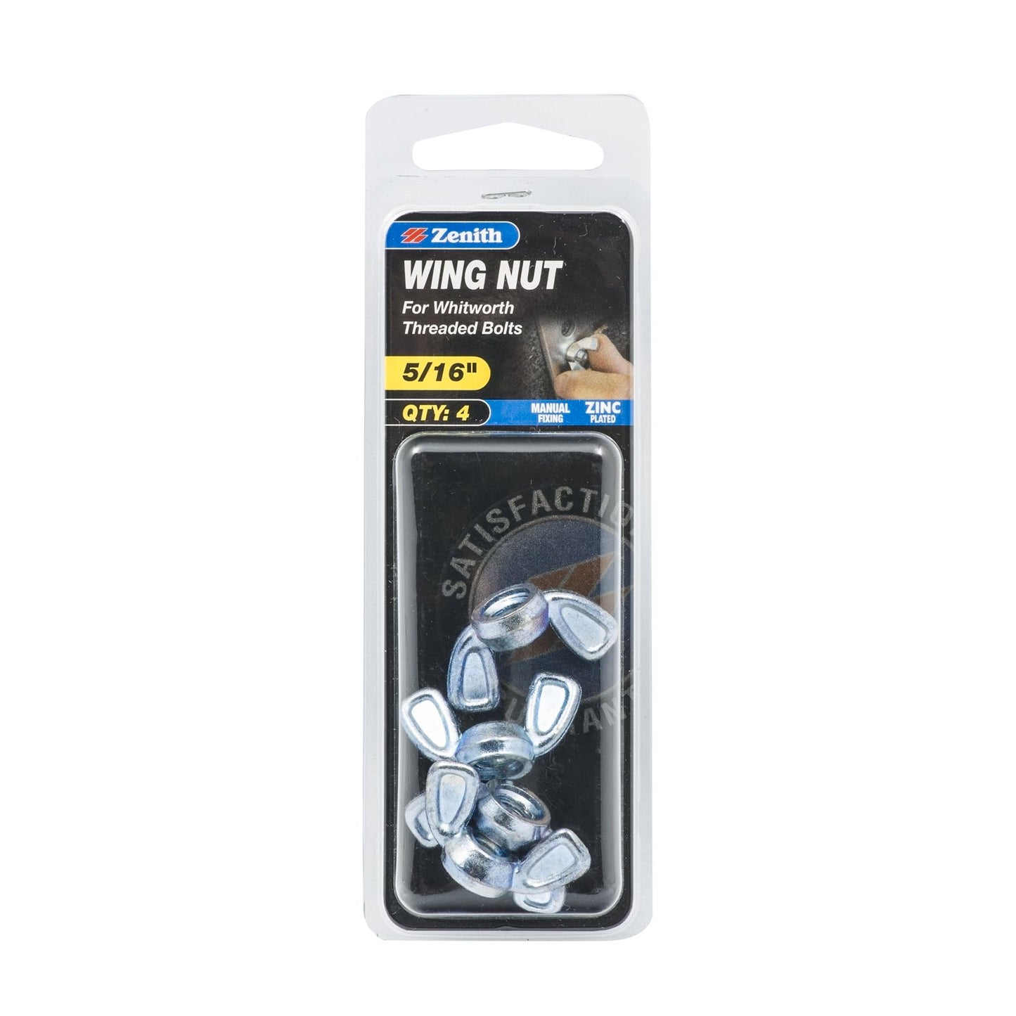 Zenith Wing Nuts - 5/16" - 4 Pack