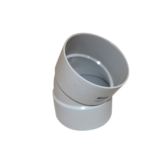 Holman PVC DWV Plain Bend - 100mm - 30 Deg