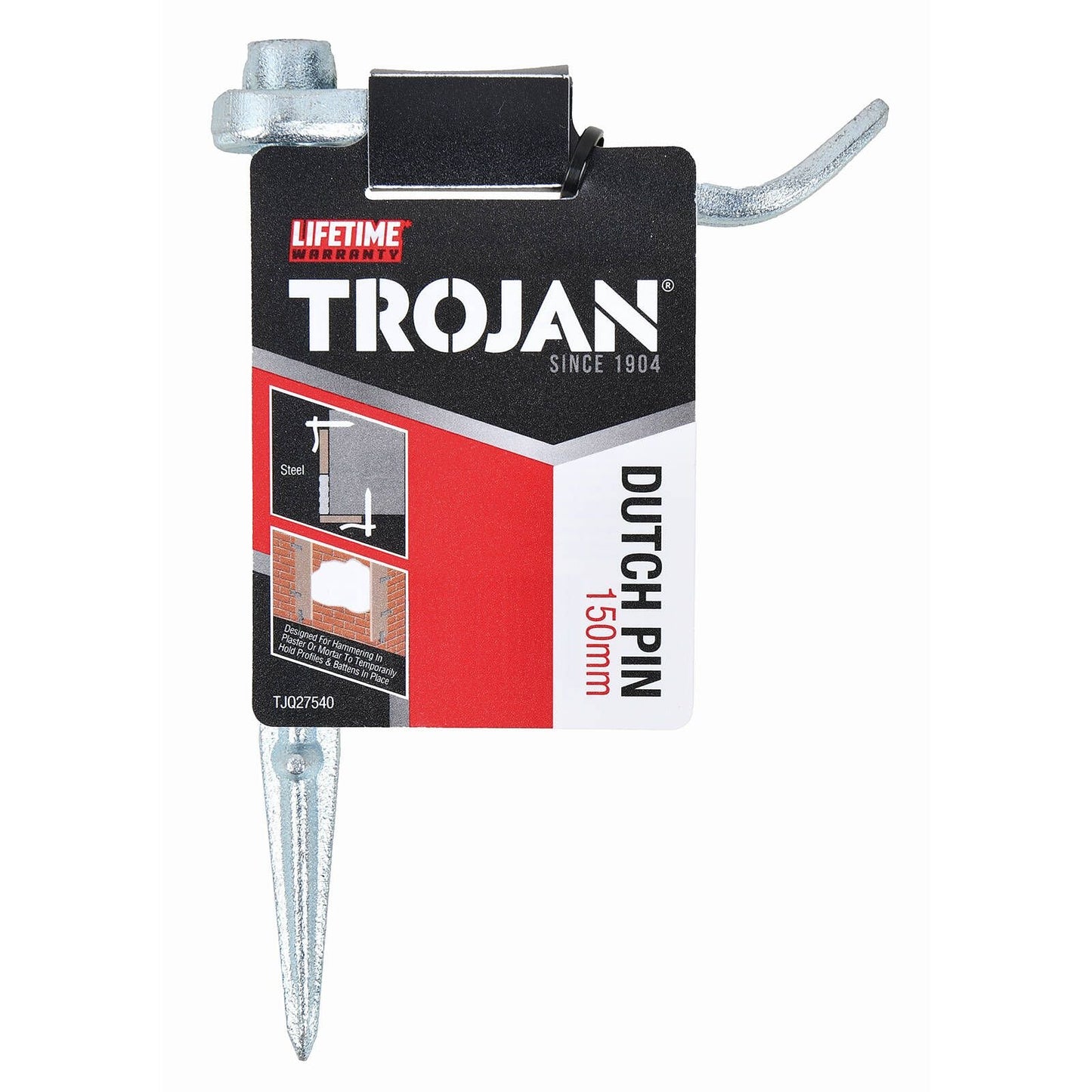 Trojan Round Dutch Pin - 150mm - 12