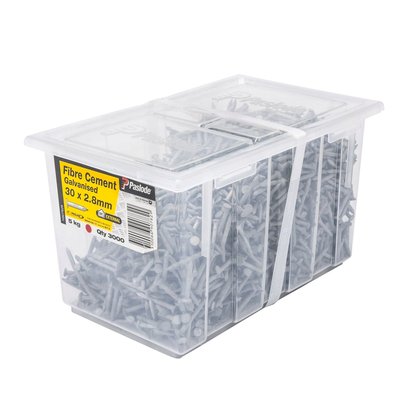 Paslode Galvanised Fibre Cement Nails - 30 x 2.8mm - 5kg
