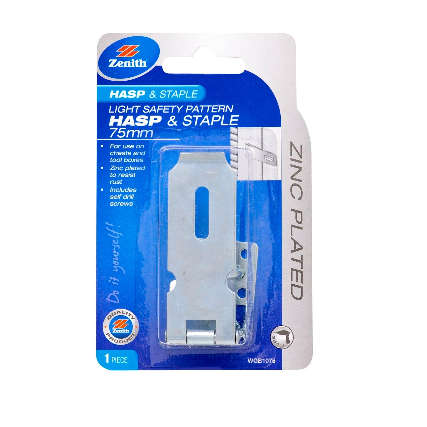 Zenith Hasp and Staple - 75mm