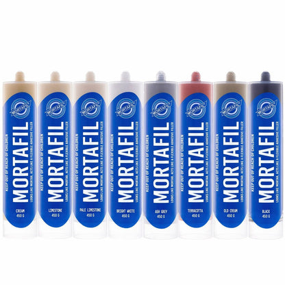 Mortafil Ash Grey Mortar 450g Polymer Based Flexible Filler