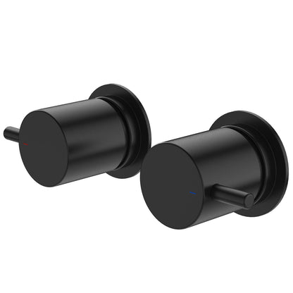 Caroma Luna Black Lead Free Lever Wall Top Assembly - 57mm