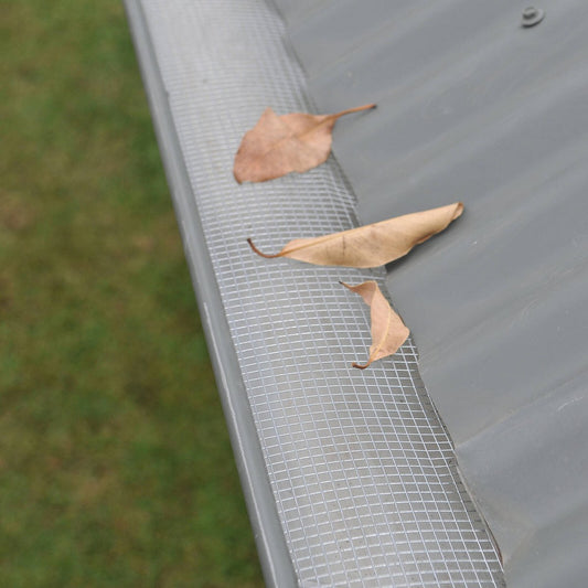 Jack 190mm x 10m Fire Guard Gutter Mesh - Galvanised, Bushfire Rated