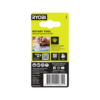 Ryobi Rotary Spear Engraving Burr - 2.8mm