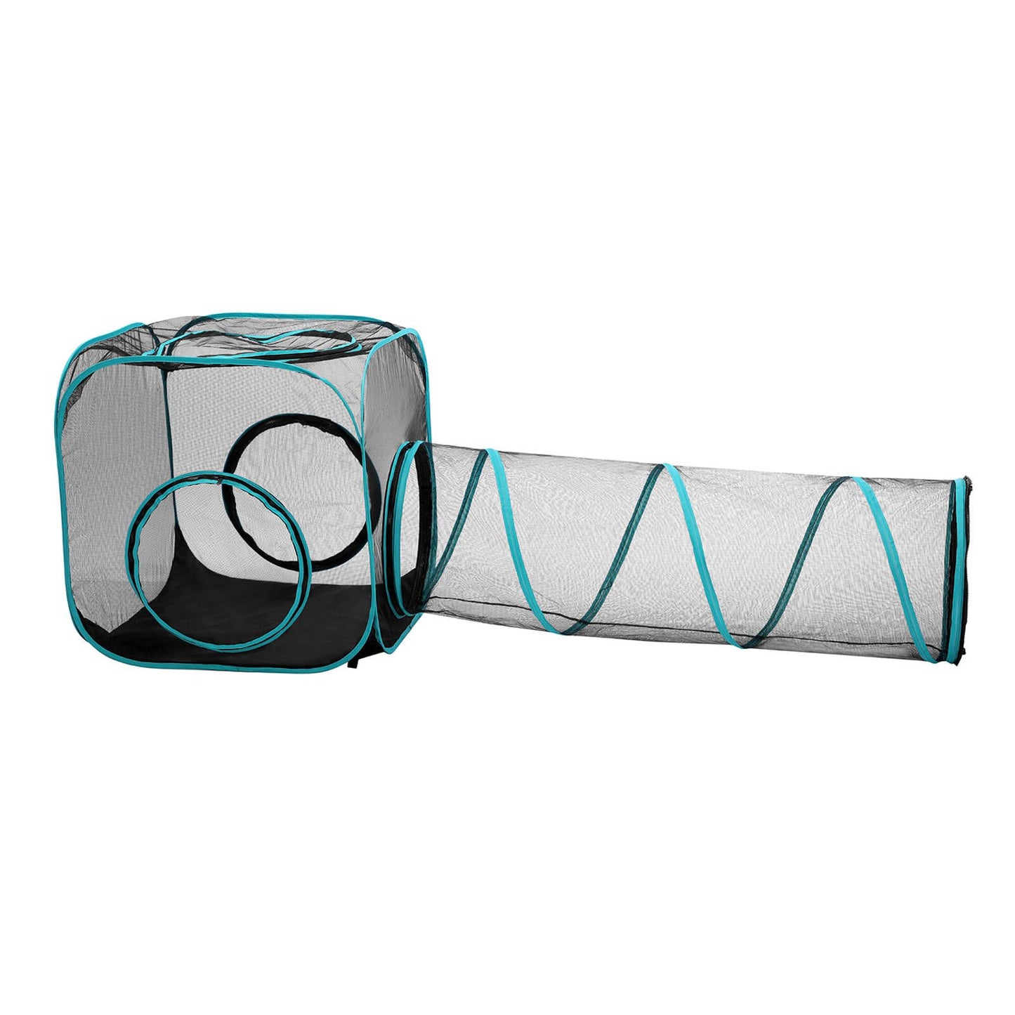Paws Claws Mesh Pop Up Activity Centre - 195 x 70 x 70cm - 2 Piece Set