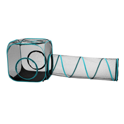 Paws Claws Mesh Pop Up Activity Centre - 195 x 70 x 70cm - 2 Piece Set