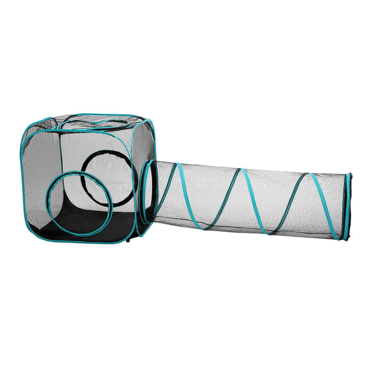 Paws Claws Mesh Pop Up Activity Centre - 195 x 70 x 70cm - 2 Piece Set