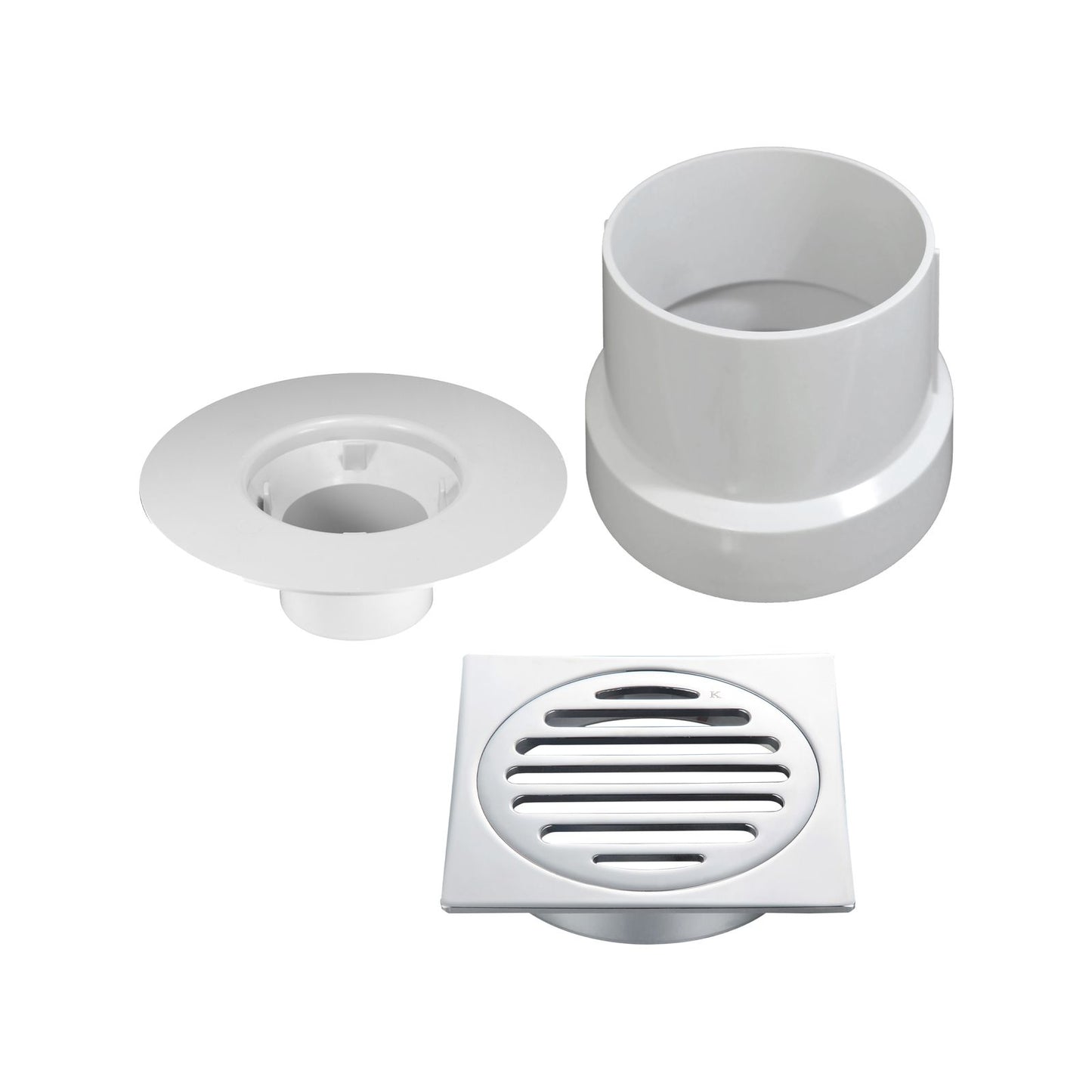 Kinetic 100mm Puddle Flange Kit Square Grate