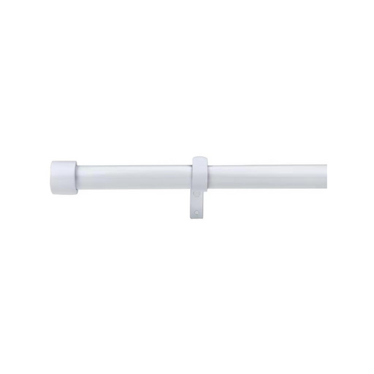 Pillar 32mm White Cap Curtain Rod Finial - 2 Pack