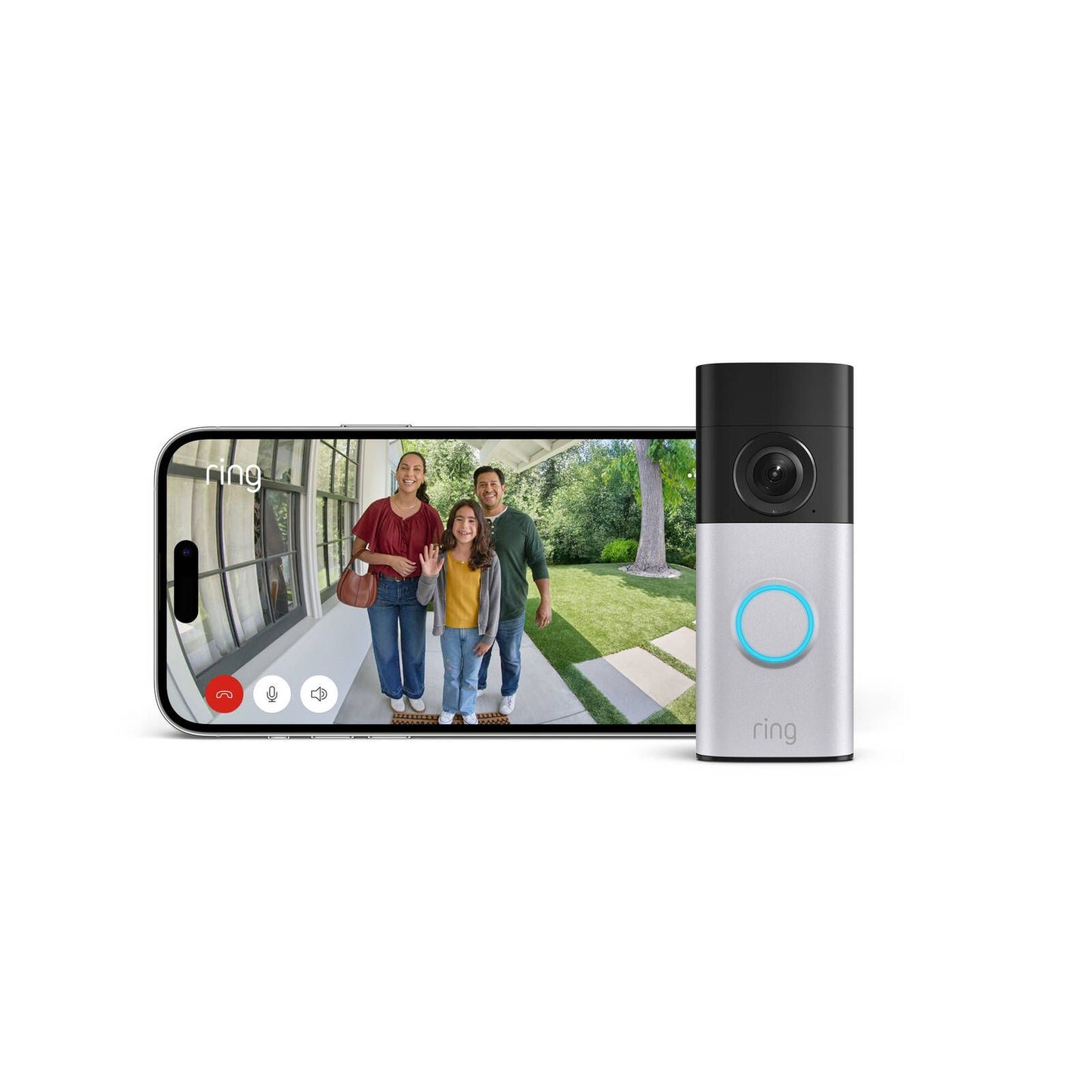 Ring Wired Video Doorbell Plus - 2nd Gen - 2K - 53 x 136mm