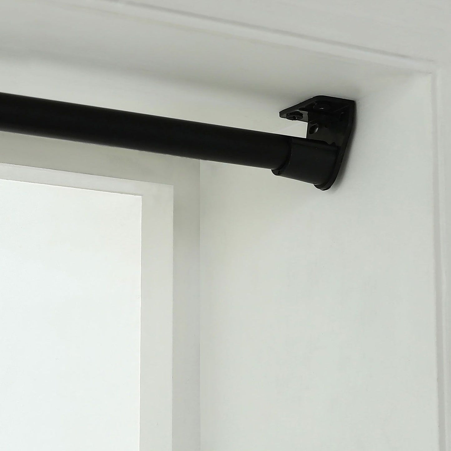 Windoware Black Curtain Rod Muslin Bracket - 16mm - 2 Pack