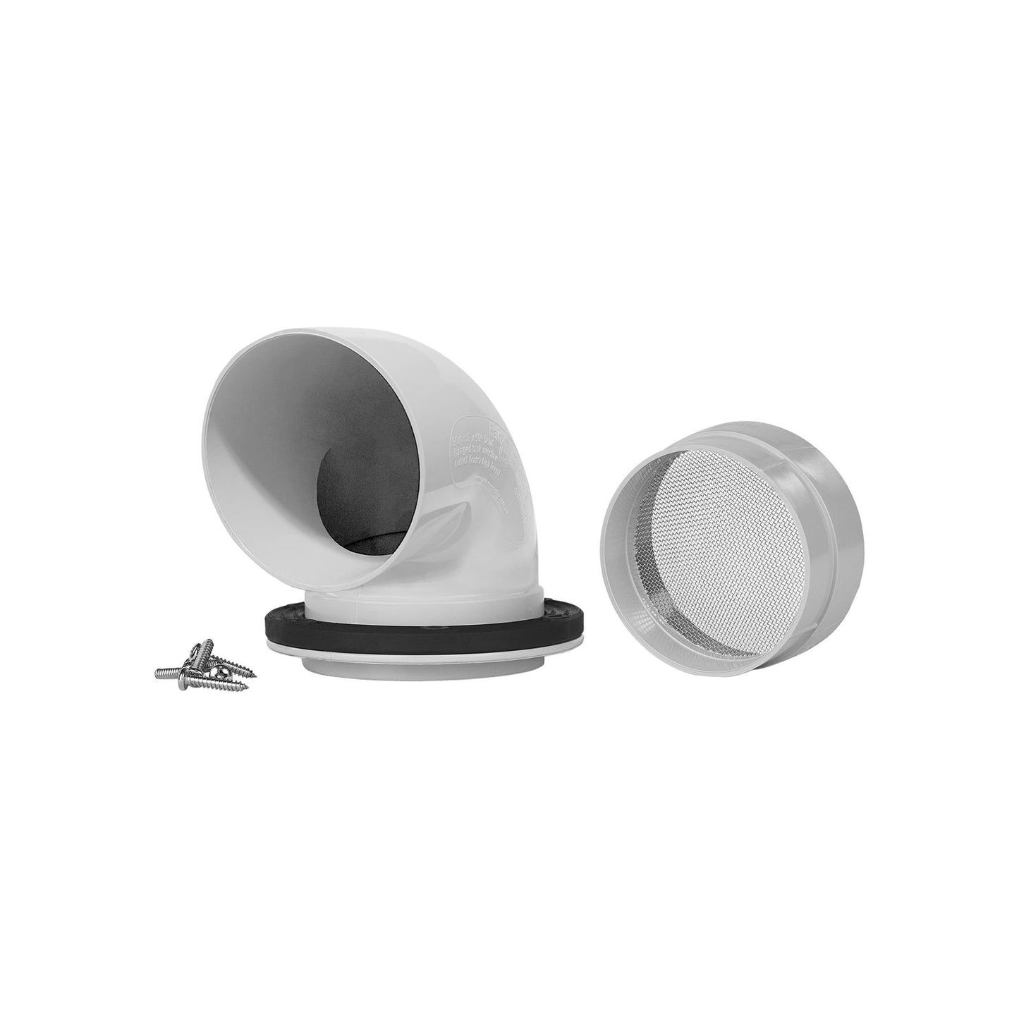 Rain Harvesting Extra High Level Tank Overflow Kit - 90mm - Grey