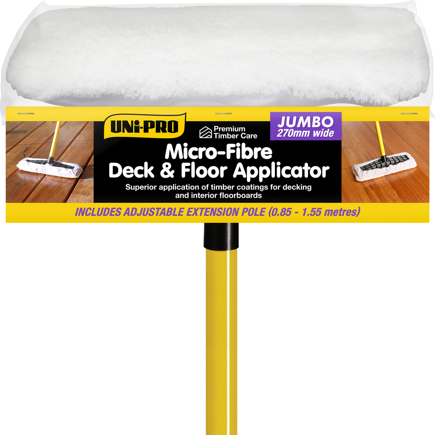 Uni Pro Jumbo Micro Fibre Deck and Floor Applicator - 270mm