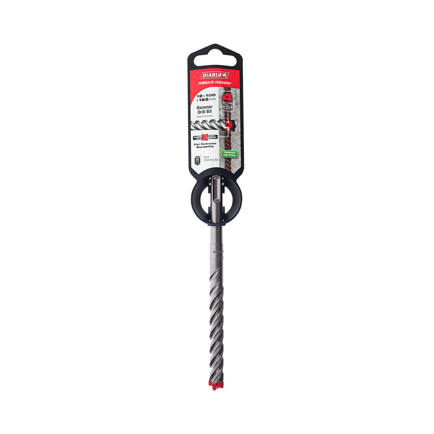 Diablo Rebar Demon SDS-Plus Hammer Drill Bit - 12 x 165mm