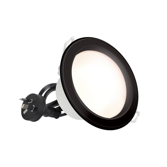 HPM Alina LED Downlight - 7W - 90mm - Black - Tri Colour
