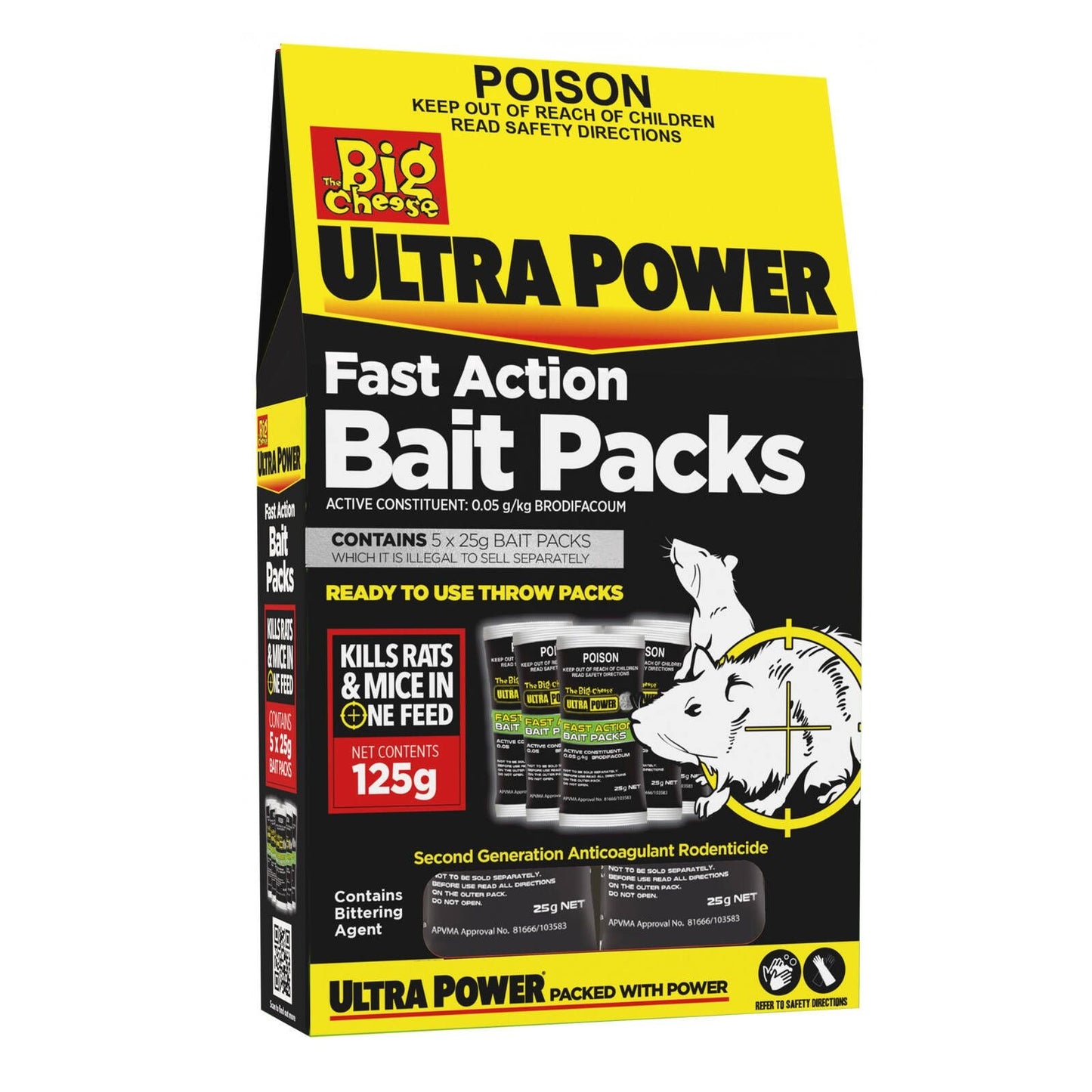 The Big Cheese Ultra Power Bait Packs - 5x25g