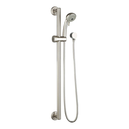 Evekare Grab Rail & 3 Function Shower - 32 x 900mm - Brushed Nickel