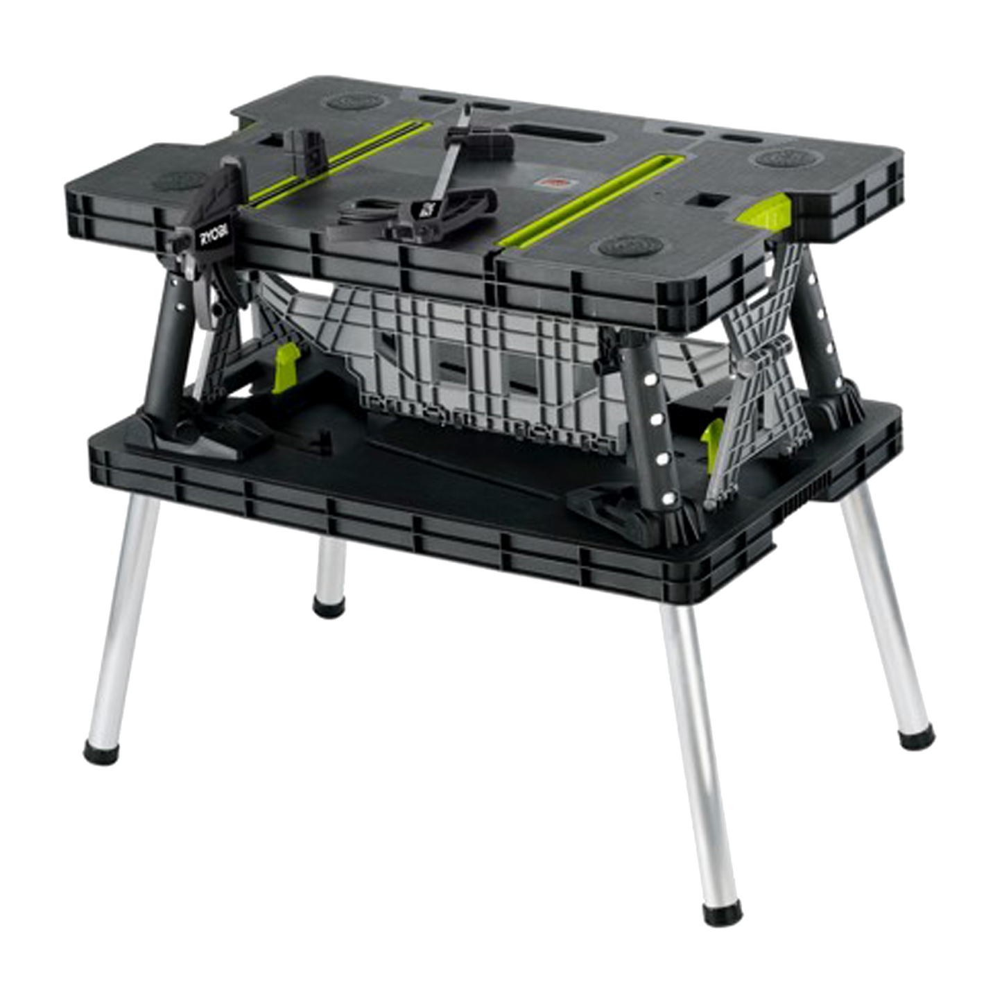 Ryobi 30 Sec Setup Folding Work Table with Two Clamps - 453kg Max Weight - RWT2CL