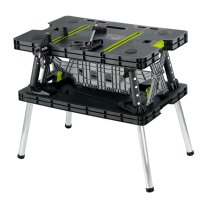 Ryobi 30 Sec Setup Folding Work Table with Two Clamps - 453kg Max Weight - RWT2CL