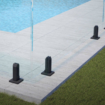 Protectoral Glass Fence Spigot - 95 x 162mm - Black
