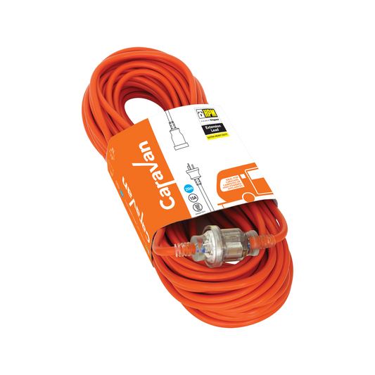 Hpm Extra Heavy Duty Caravan Extension Lead - 20m - 15A