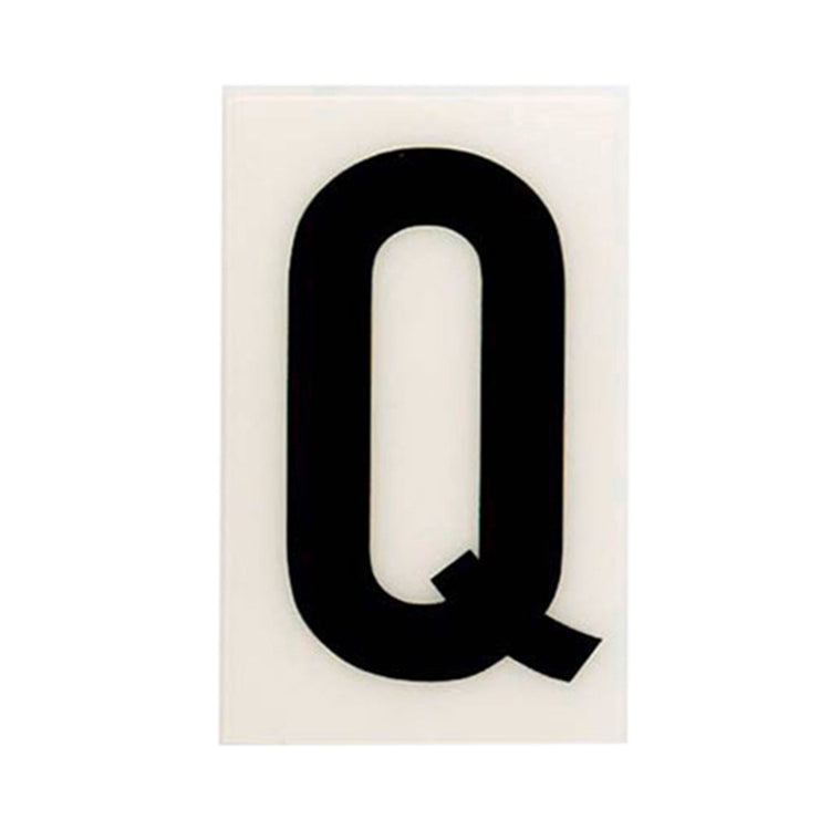 Sandleford White Self Adhesive House Letter Q - 85mm