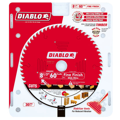 Diablo Fine Finish Circular Saw Blade - 216mm - 60T