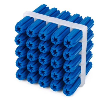 Ramset Blue Wall Plugs - 8 x 35mm - 25 Pack
