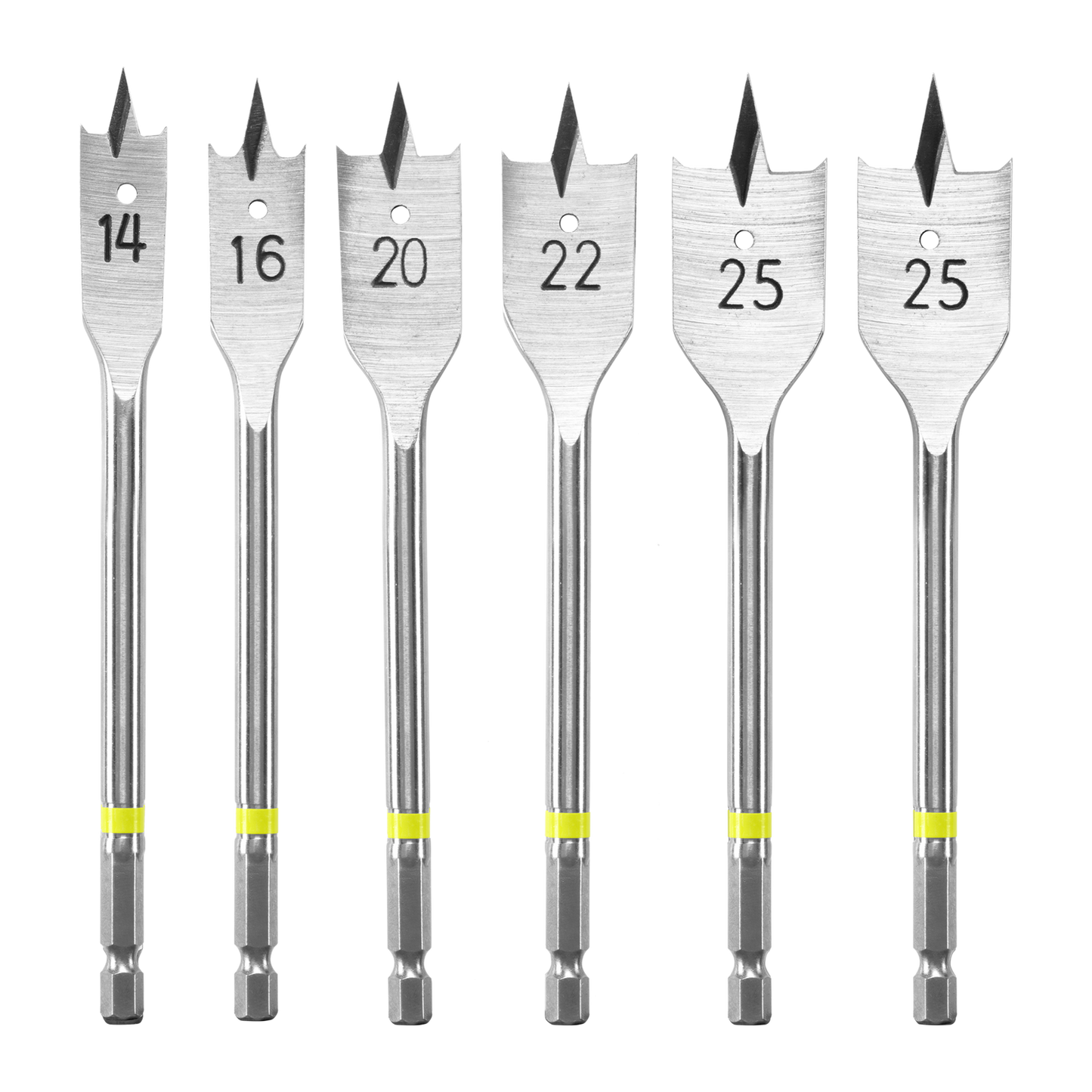 Ryobi Spade Bit Set - 14-25mm - 6 Piece