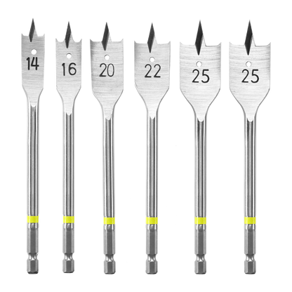 Ryobi Spade Bit Set - 14-25mm - 6 Piece