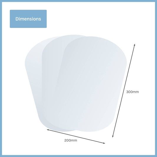 Stylit Oblong Acrylic Mirror - 200 x 300mm - 3 Pack