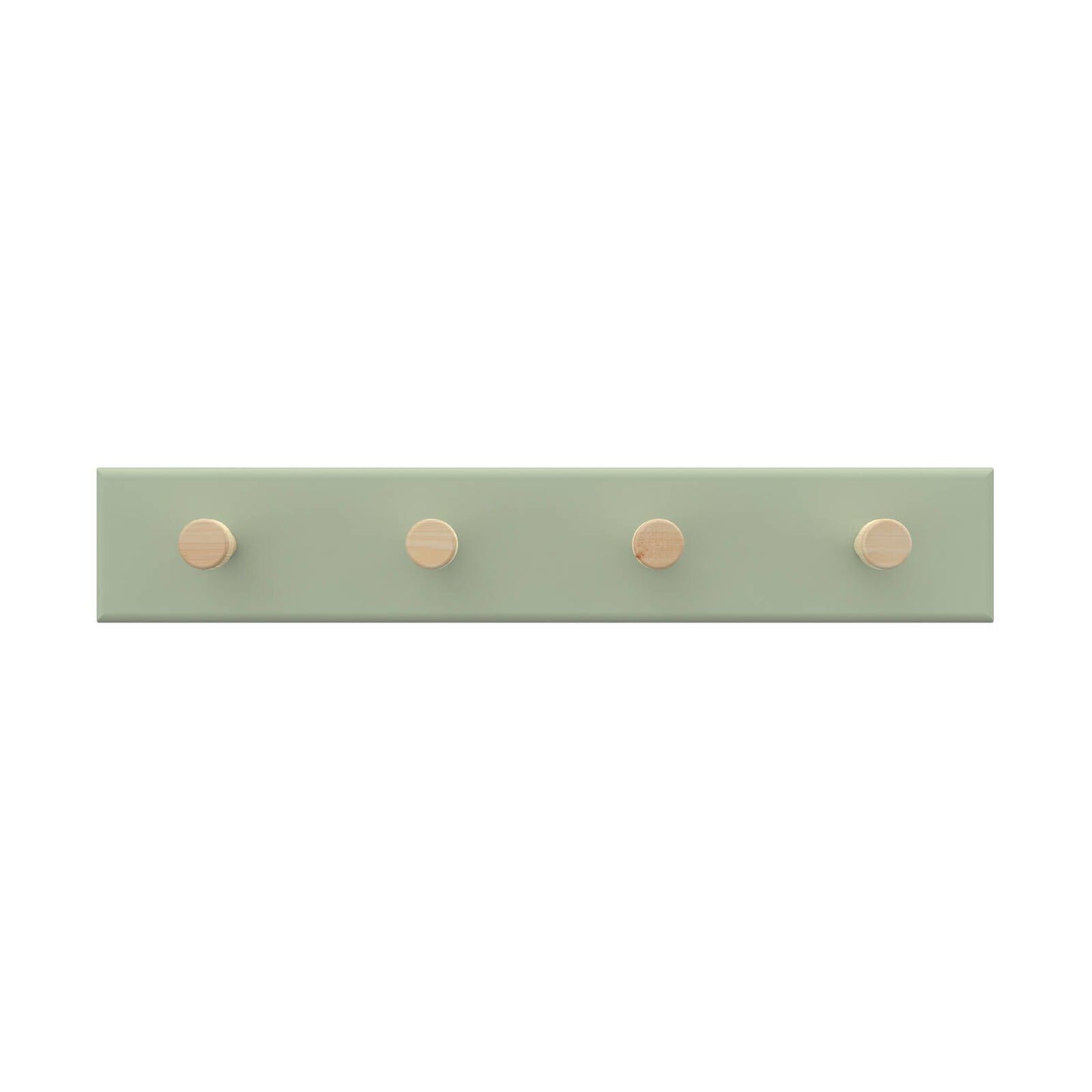 Mode Key Rack - 4 Timber Hooks - 245mm - Green