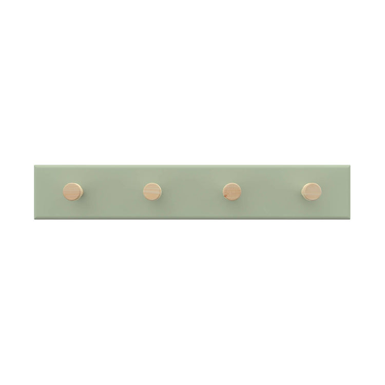Mode Key Rack - 4 Timber Hooks - 245mm - Green