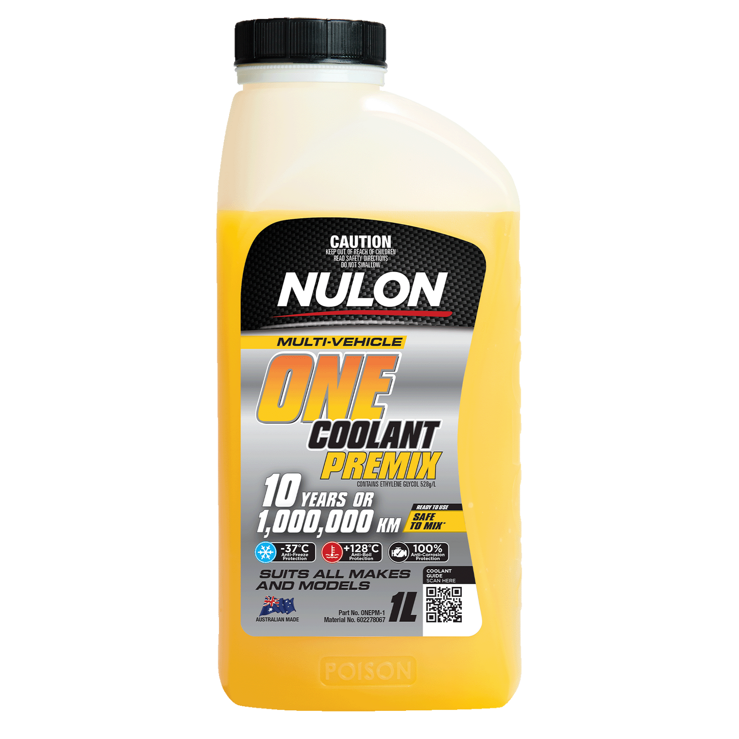 Nulon Multi Vehicle One Coolant Premix - 1L