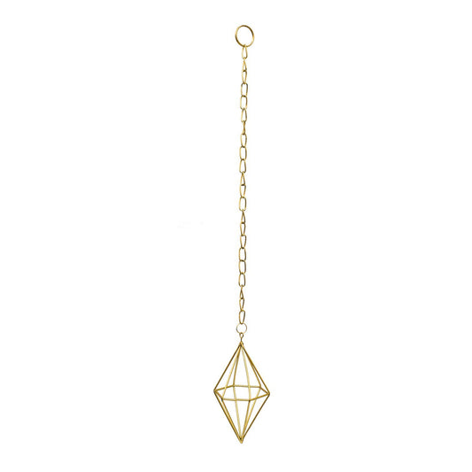 Jack Diamond Hanging Planter - 65 x 120mm - Gold