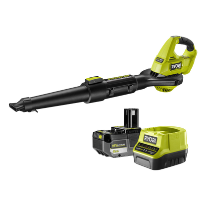 Ryobi ONE+ HP Brushless Garden Blower Kit - 5.0Ah - 315km/h