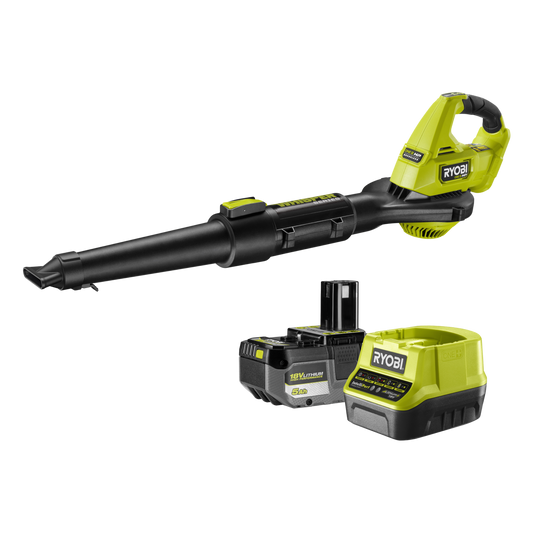 Ryobi ONE+ HP Brushless Garden Blower Kit - 5.0Ah - 315km/h