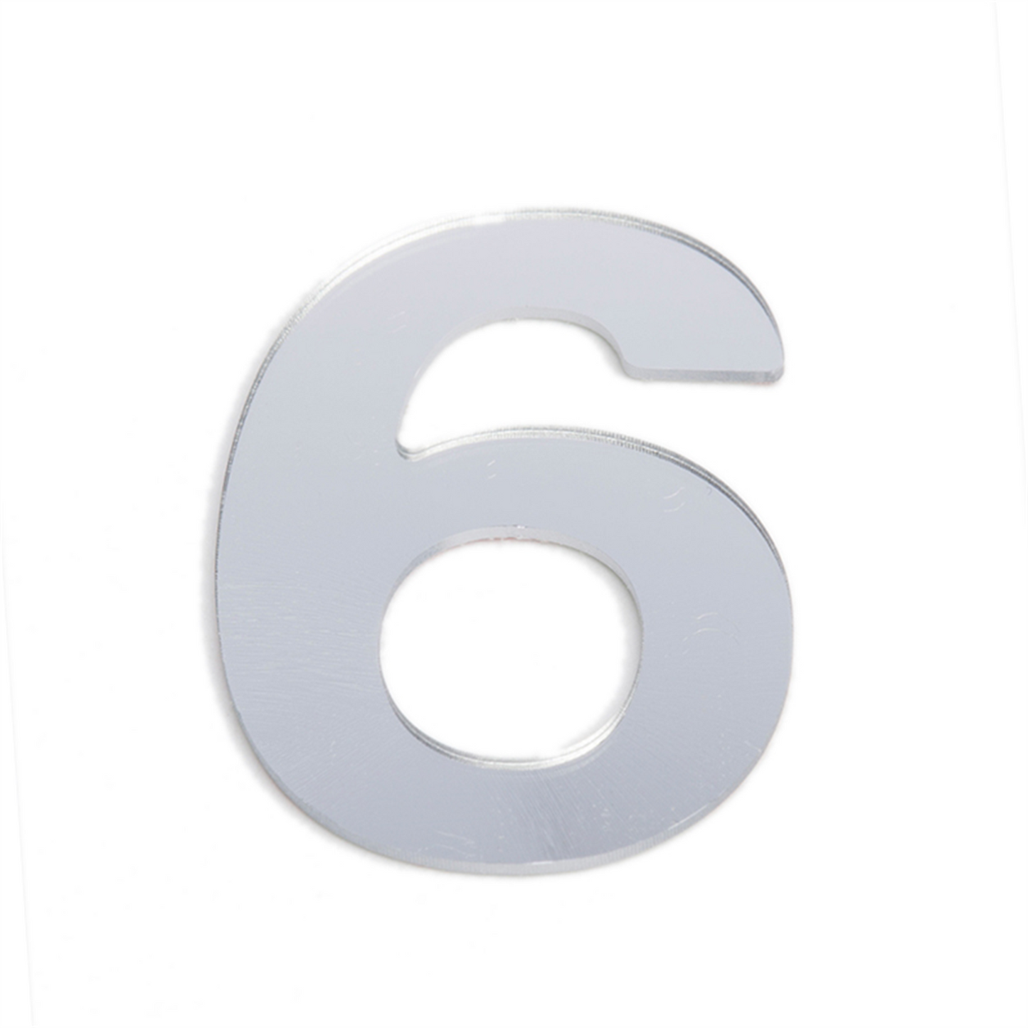 Sandleford Silver Self Adhesive House Number 6 - 25mm