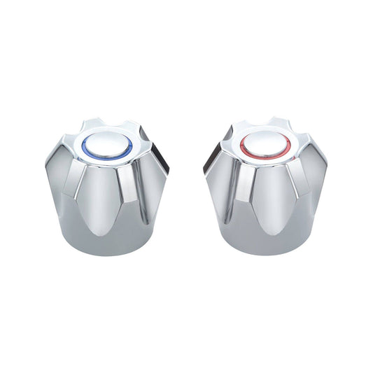 Shaw & Mason Chrome PVC Six Point Tap Handles - 93 x 203mm - Pair