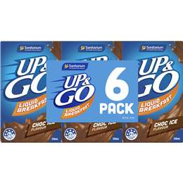 Sanitarium Up&go Liquid Breakfast Choc Ice 6 Pack
