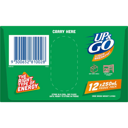 Sanitarium Up&go Dairy Free Liquid Breakfast Vanilla Ice 12 Pack