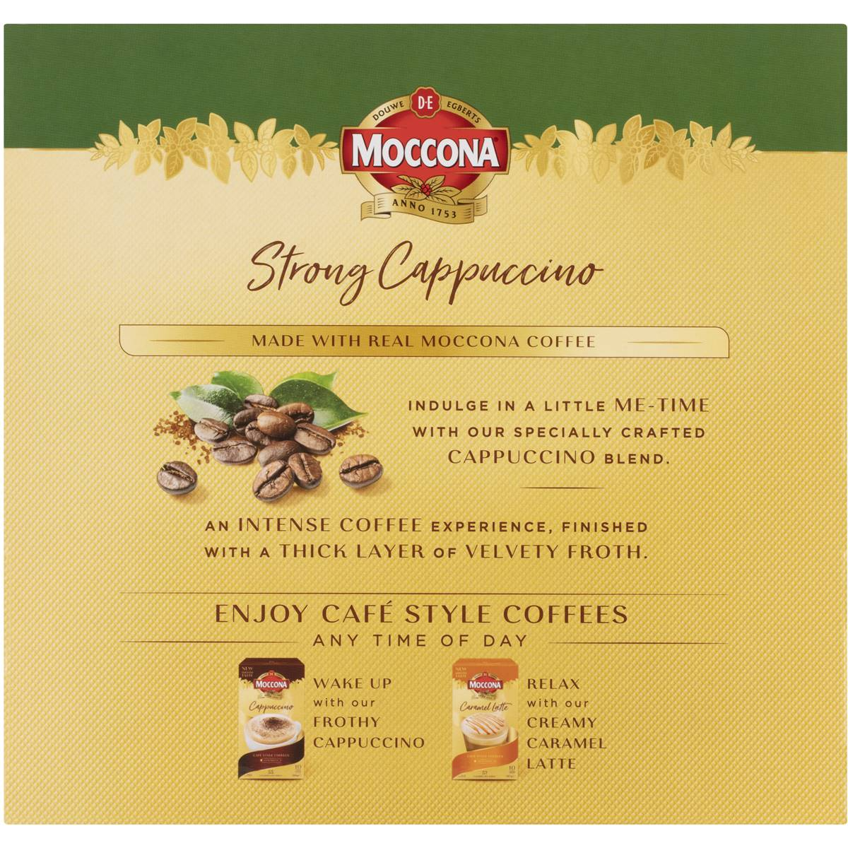 Moccona Coffee Sachets Strong Cappuccino 30 Pack, 1pc